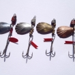�PA s ol�vkem, druh 1321, velikost l�i�ky 35 mm. Zleva niklovan� (8,20 g a 7,61 g), mosazn� (7,12 g) a m�d�n� (7,93 g). Nesignov�no. V�robce DIK a ZNAK HK.