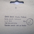 Detail popisku na kart�.
