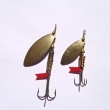 VRBOV� LIST, zleva druh 1212, velikost l�i�ky 50 mm (velikost 3), v�ha 10,82 g a druh 1211, velikost l�i�ky 40 mm (velikost 2), 7,00 g. Mosazn�. Signace RYNA. V�robce ZNAK HK.