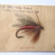 Umělá muška bolenová (Red Spinner), druh 832, velikost 2. Výrobce DIK HK. Originální balení na kartě.