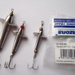 Devon, zleva velikost 40 mm, 18 g, velikost 30 mm, 8 g a velikost 25 mm, 6 g. Mont� neumo��ovala v�m�nu trojh��ku. Niklovan�. Distributor: Aquazona �esk� Bud�jovice (doprodej ze z�sob J.M.B. RYNA).