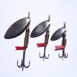 VRBOV� LIST, zleva druh 1215, velikost l�i�ky 50 mm, v�ha 11,48 g, druh 1214 (40 mm, 6,96 g) a druh 1213 (30 mm, 5,09 g). Niklovan�. Signace RYNA. V�robce ZNAK HK.