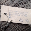 Origin�ln� cedulka k bambusov� �pi�ce, druh 100/5. D�lka �pi�ky 231 - 260 cm. Cena 13 K�s. V�robce ZNAK HK.