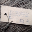 Originální cedulka k bambusové špičce, druh 100/5. Délka špičky 231 - 260 cm. Cena 13 Kčs. Výrobce ZNAK HK.