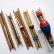Hotov� udice, zleva druh 3010, 3011, 3012, 3013 a 3018. V�robce DIK HK.